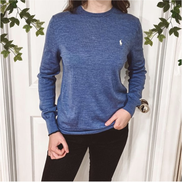 Polo Ralph Lauren Merino Wool Crewneck Sweater M - Picture 2 of 8